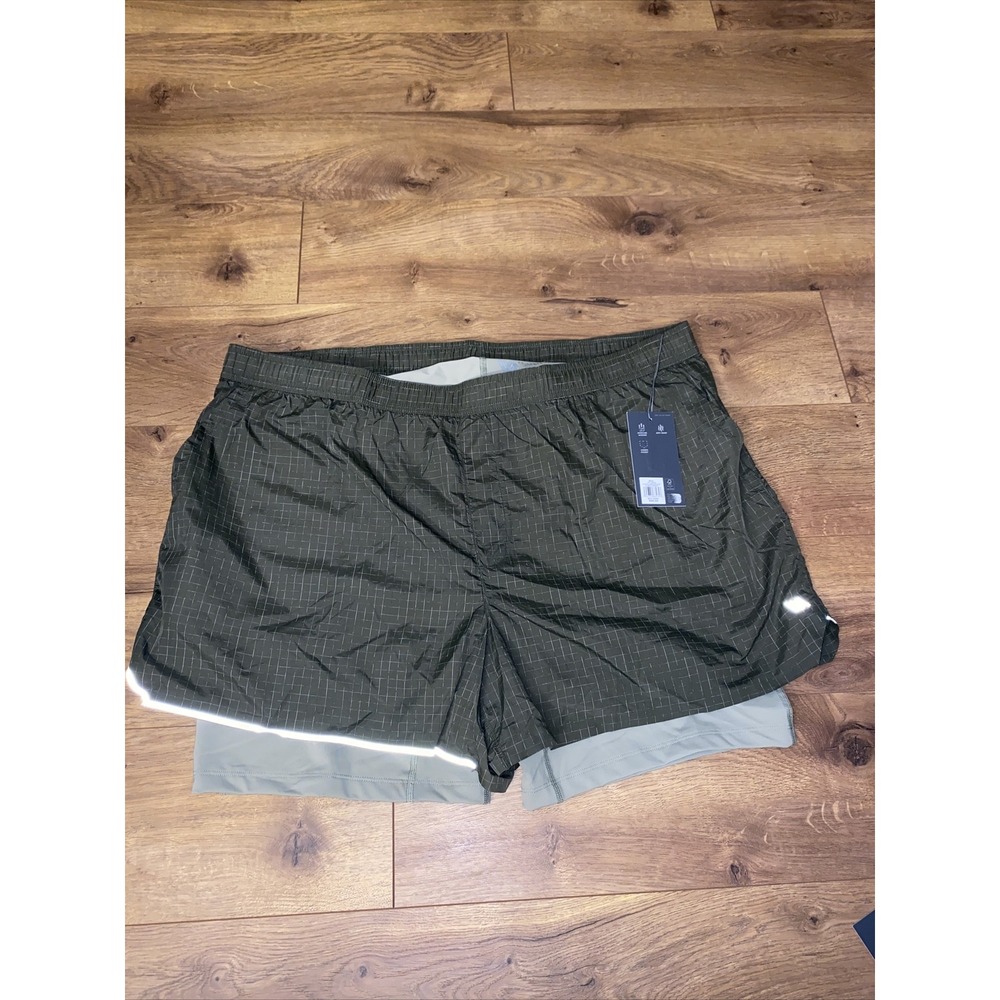 VRST Mens Size 2XL Elevated Hybrid Run Short Forest Night NWT Lined